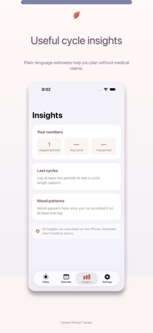 Honest Period Tracker Screenshot 4 of 5