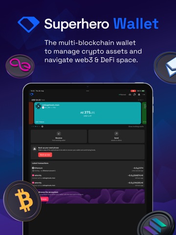 Superhero Wallet Screenshot 1