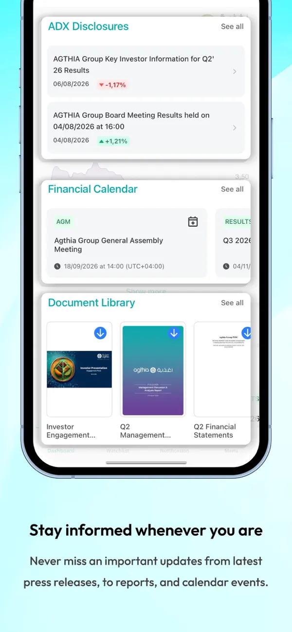 Screenshot #2 pour Agthia Investor Relations