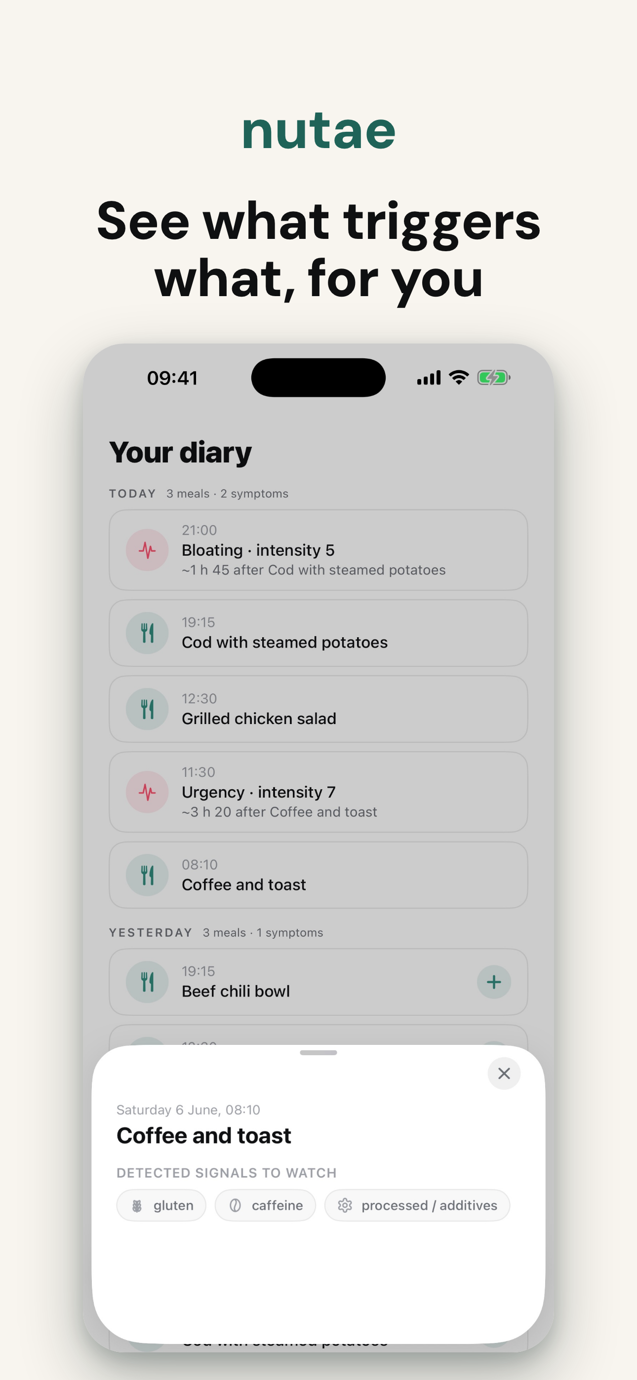 Nutae : FODMAP & IBS Tracker screenshot 5