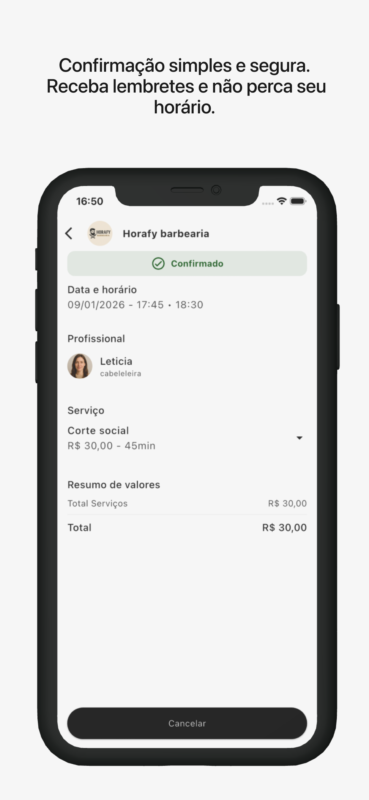 Horafy: Agenda do Cliente