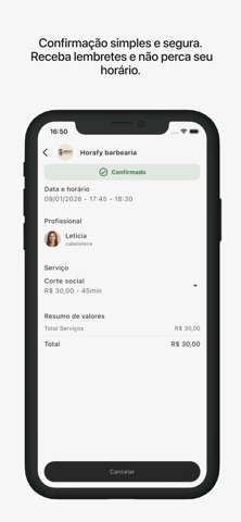Horafy: Agenda do Cliente iPhone screenshot