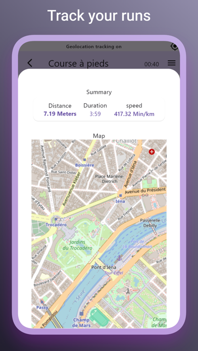 SportTrack workout log Screenshot