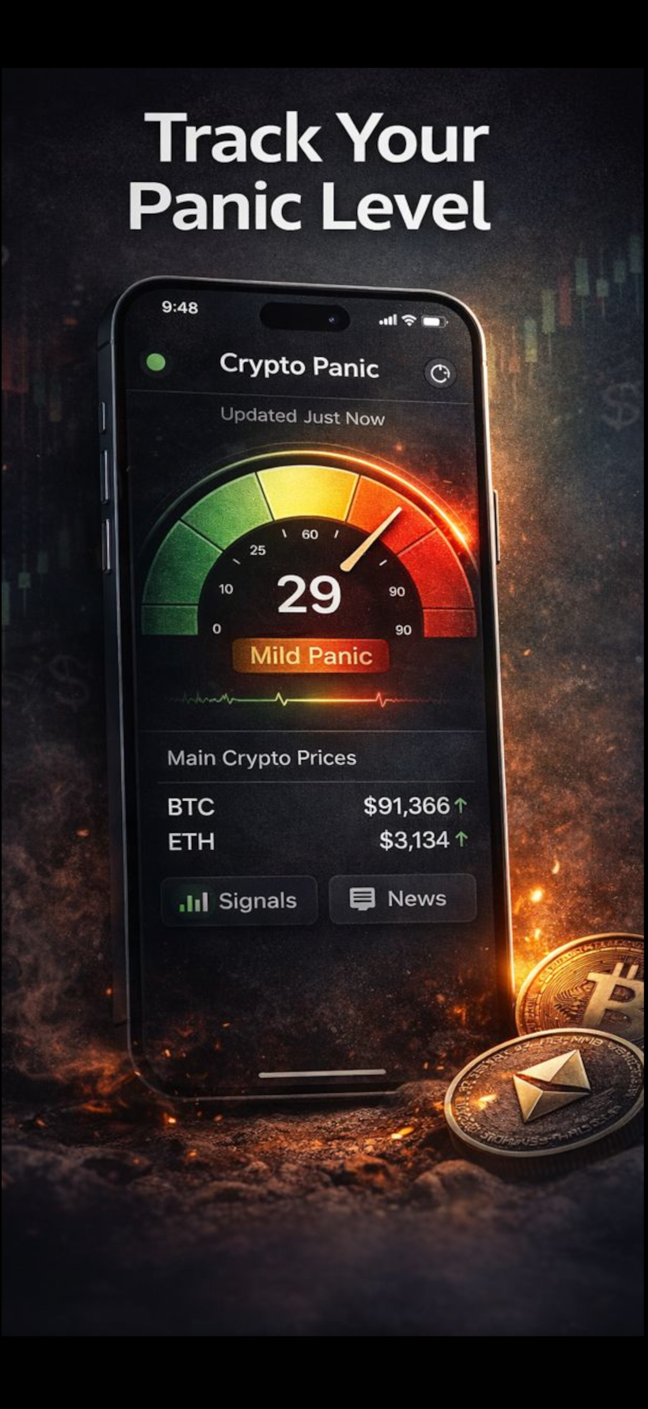 Crypto Panic Meter screenshot 3