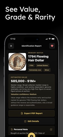Coin Identifier: MintScope screenshot
