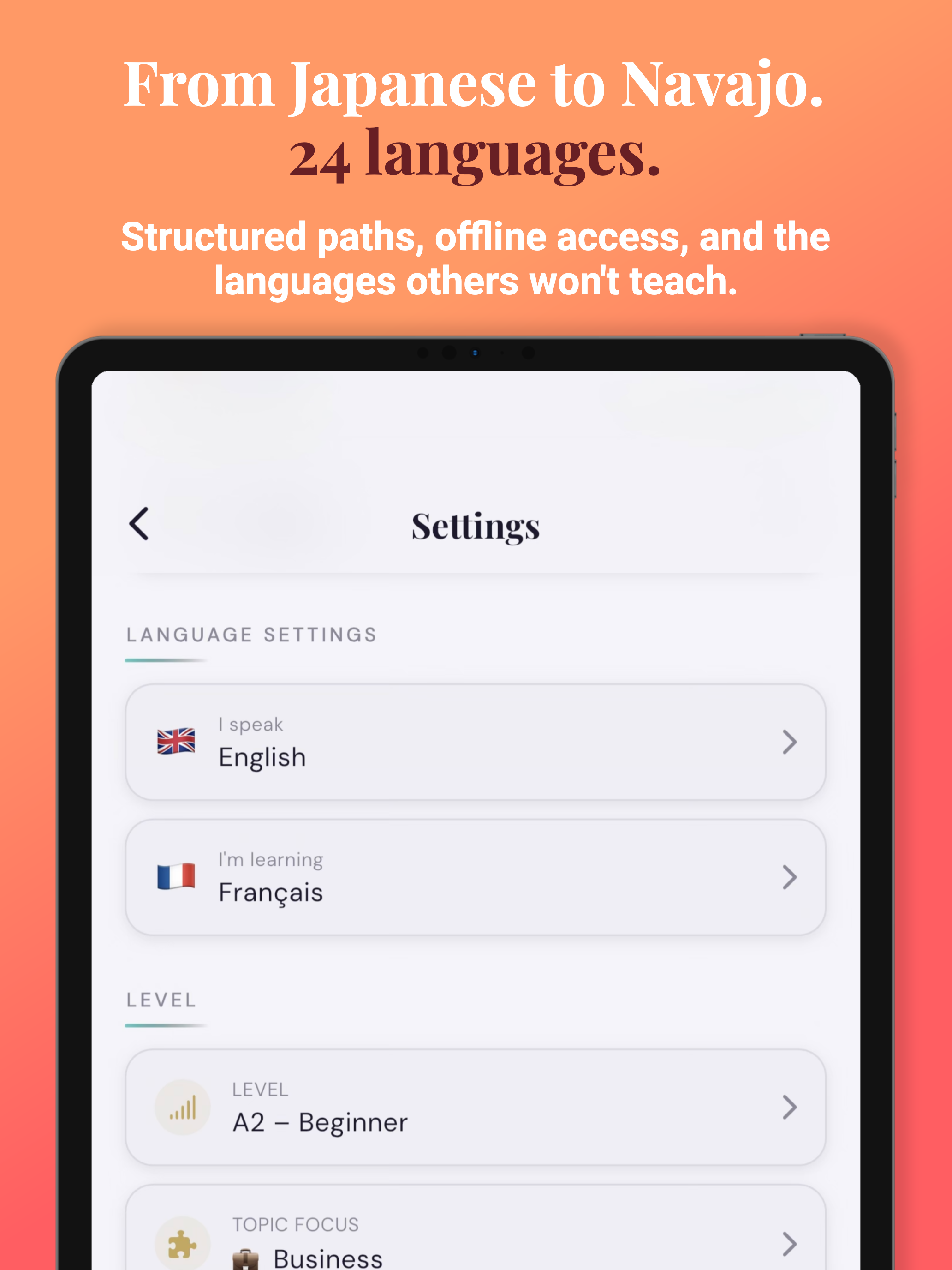 Gablio: Language Learning