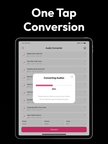 Audio Converter・MP3 Converter iPad screenshot
