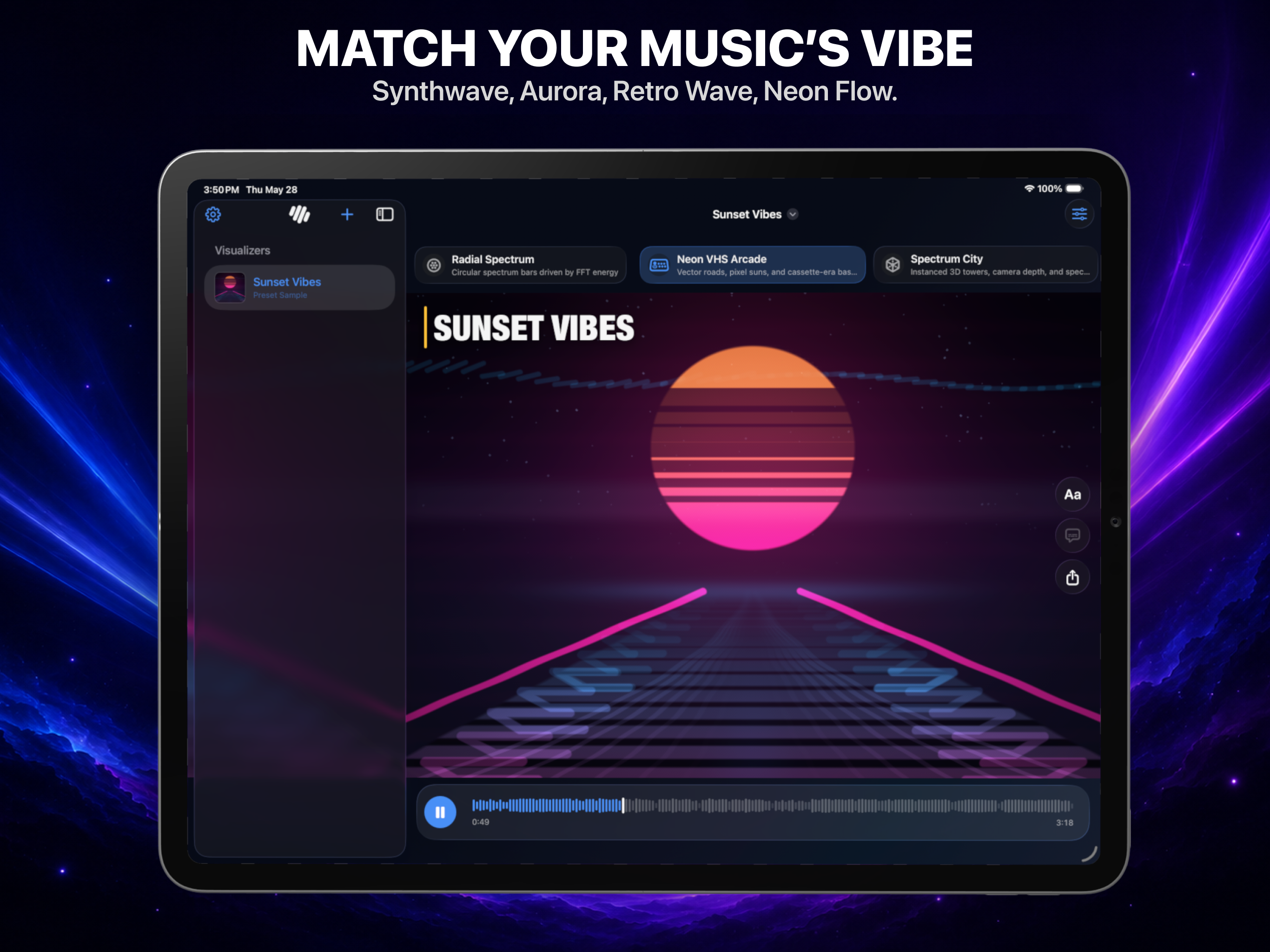 Music Visualizer - Tunely