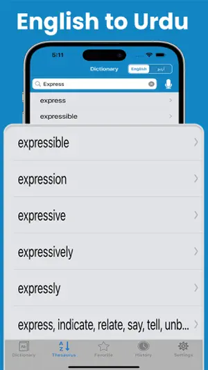 English to Urdu - Dictionary screenshot 1