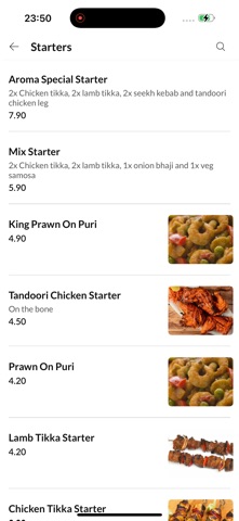 Aroma Indian Cuisine Trent screenshot