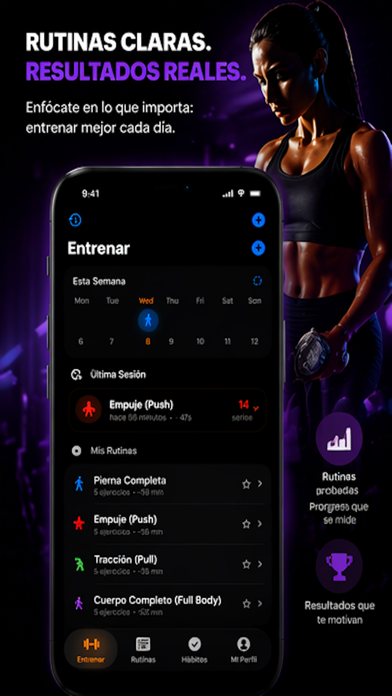 DuviFit screenshot