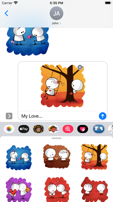Love Love 3 Stickers Pack Screenshot