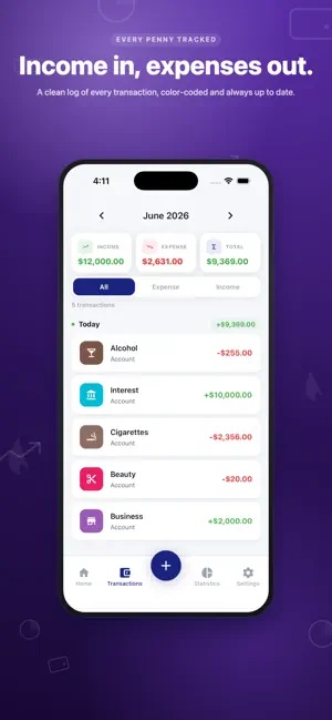 Spendsya: Budget & Money Track screenshot 2