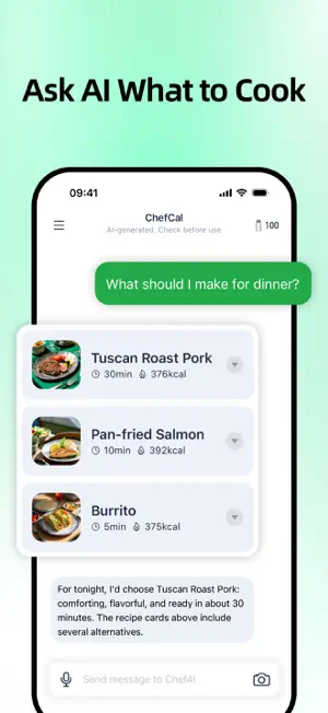 ChefCal: AI Meal Assistant screenshot 1