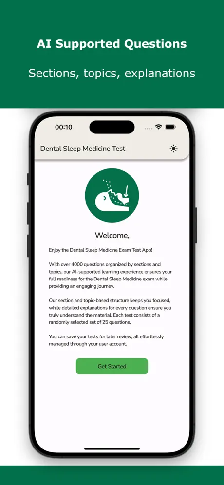 Dental Sleep Medicine Test Screenshot 2