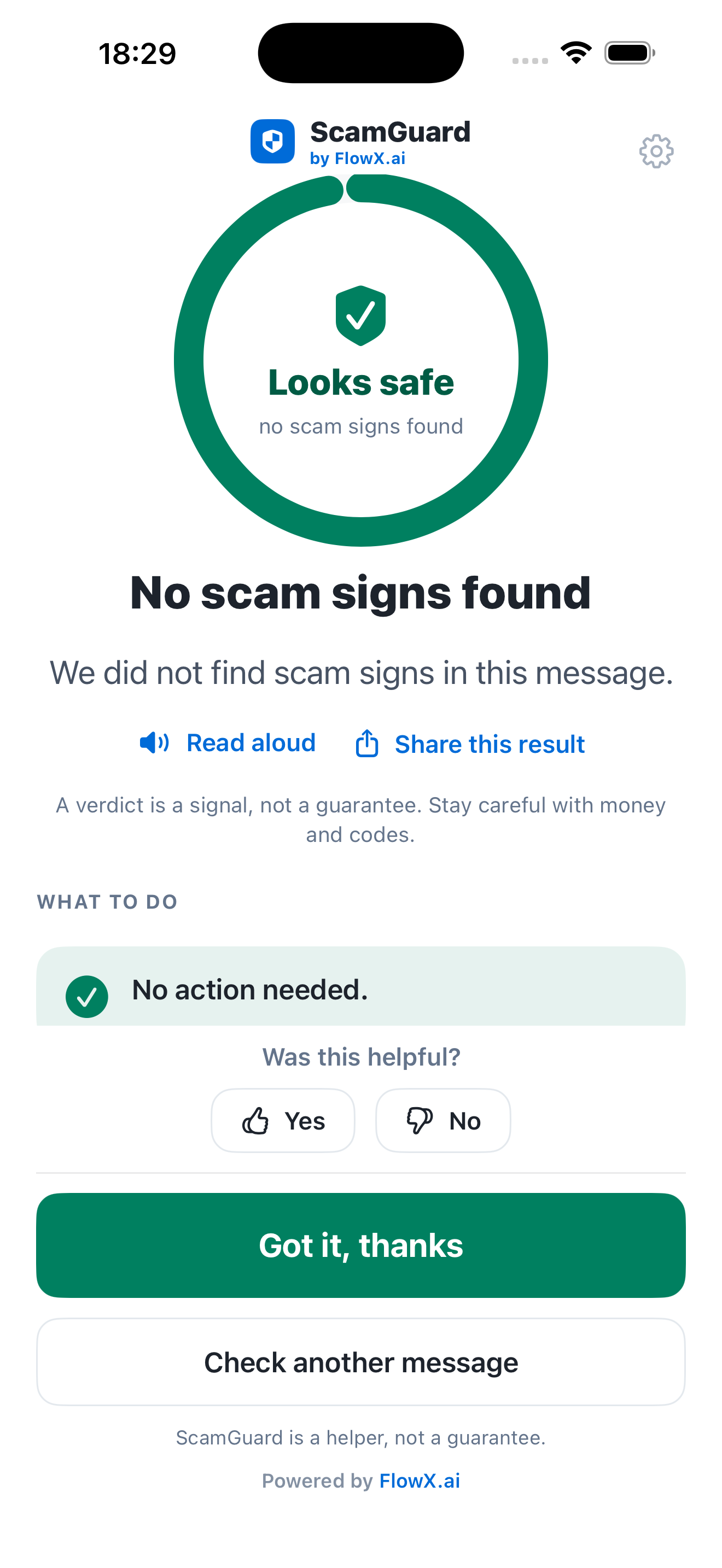 ScamGuard by FlowX.ai screenshot 7