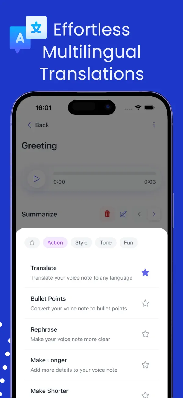 Screenshot #3 pour Transcription Des Notes IA