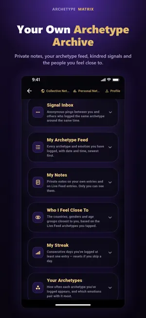 Archetype Matrix: Jung & Mood screenshot 3
