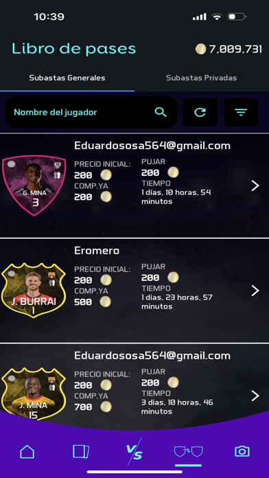 FutbolCards Screenshot