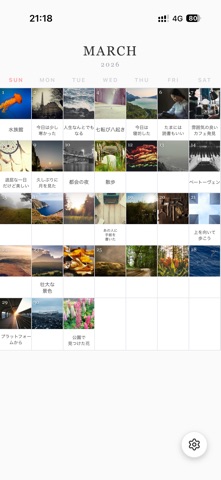 Snap Diary – Photo Calendar iPhone screenshot
