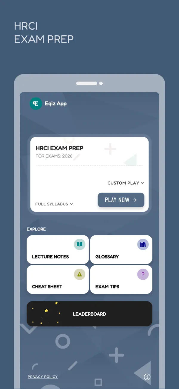 Screenshot #1 pour HRCI HR Exam Prep: with AI