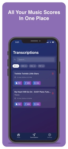 Piano2Score - eMusicTeacher screenshot