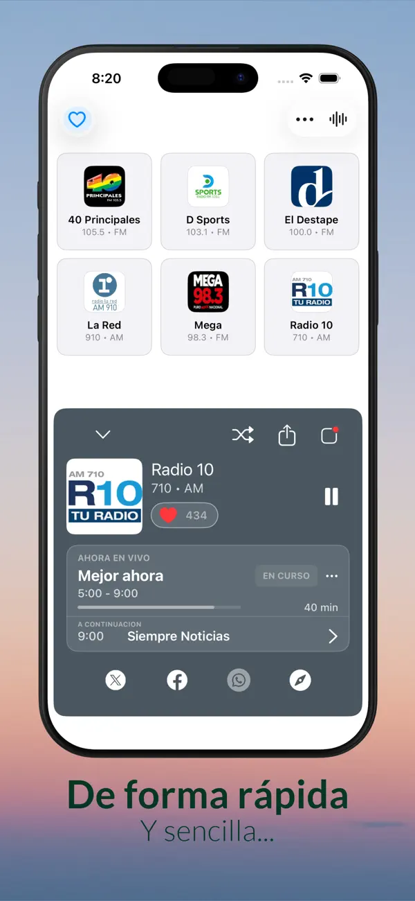 Screenshot #2 pour Radios Argentina - AM y FM