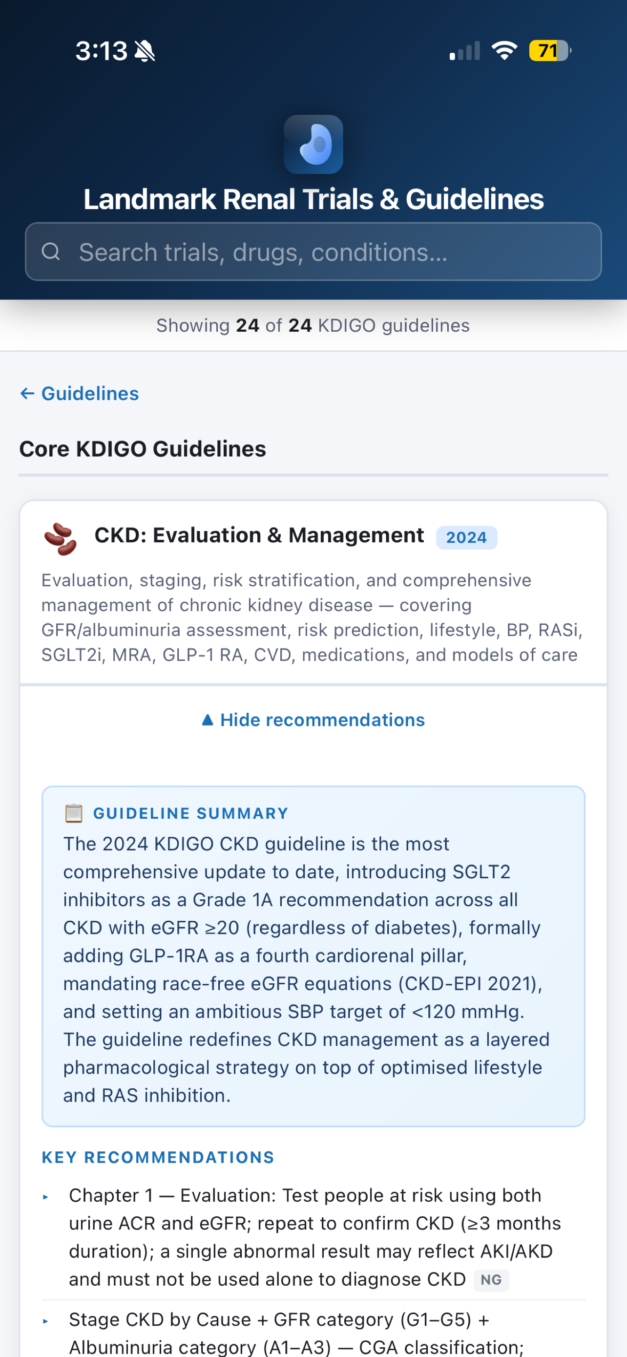 Landmark Renal Trials screenshot 5