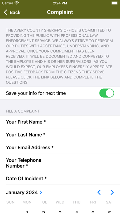 Avery County Sheriff NC Screenshot