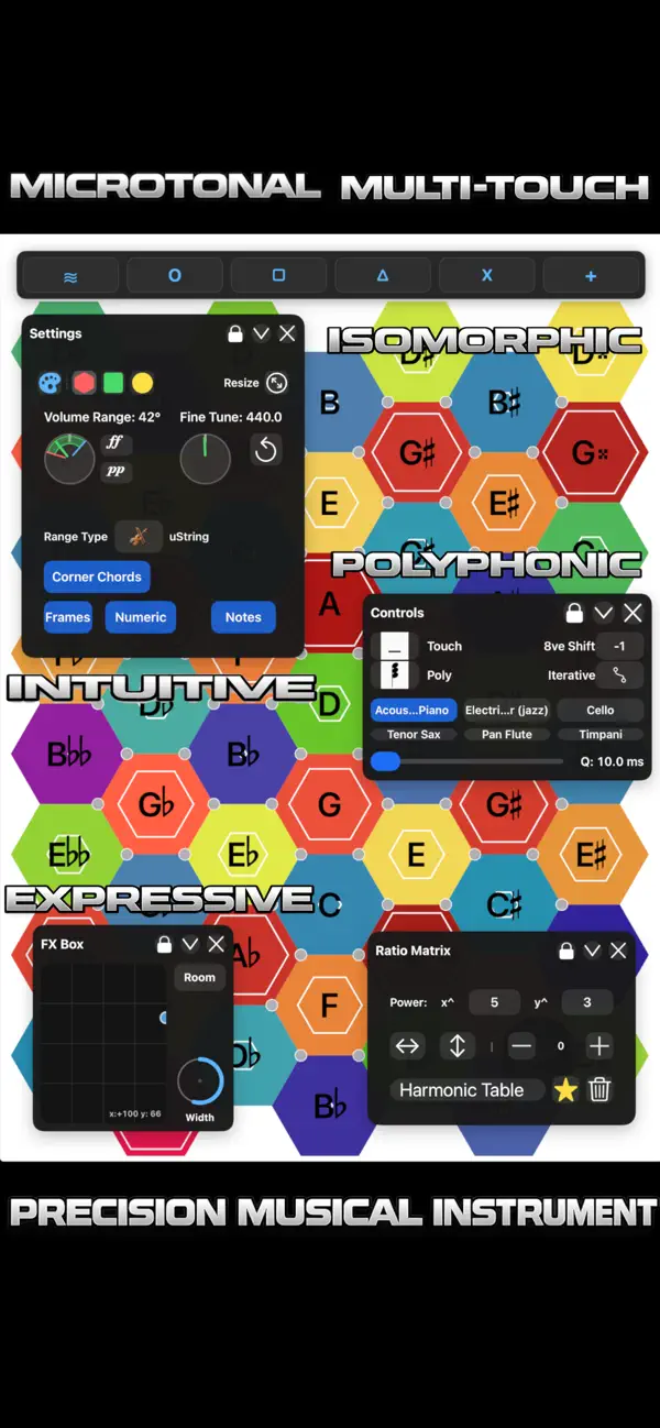 Screenshot #2 pour iotaTONE: Microtonal Keyboard