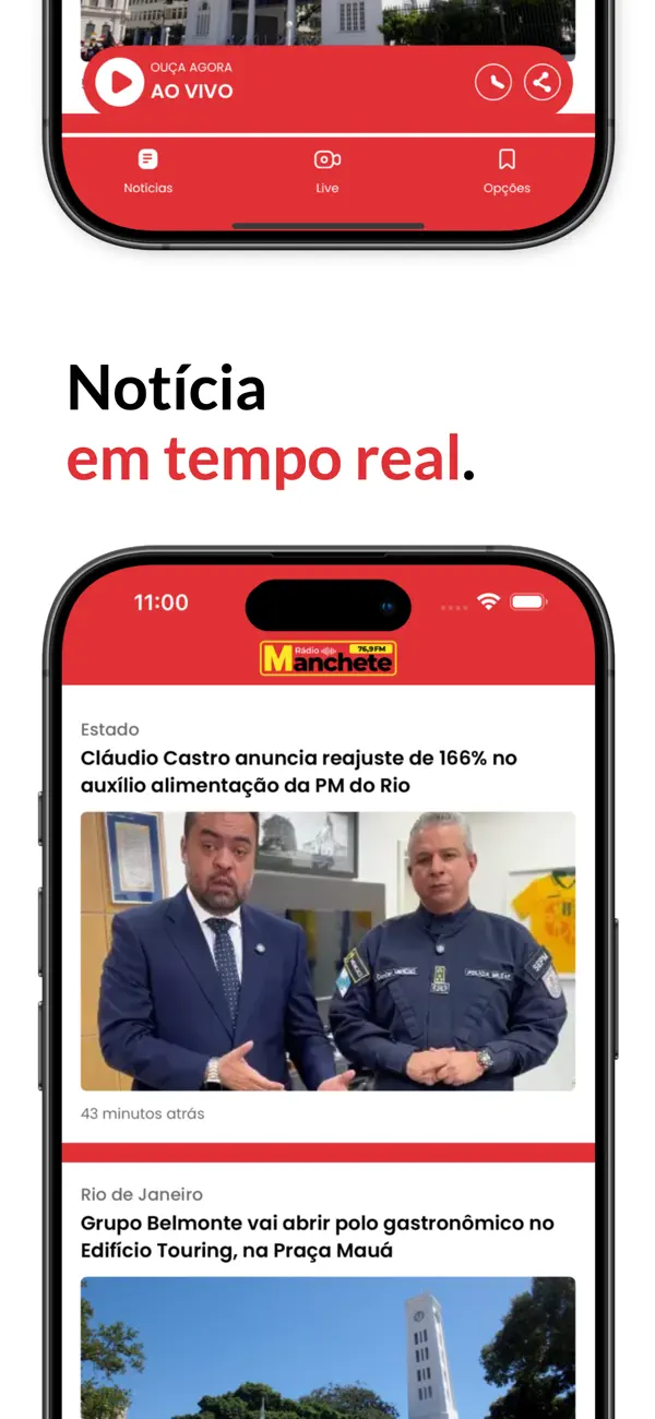 #3. Rádio Manchete Rio (iOS) By: T & TH LABS LTDA