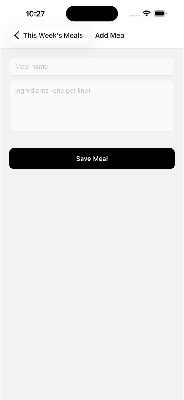 Screenshot #2 pour Meal Planner: Shopping List