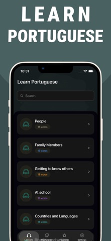 Learn Portuguese - Lentil app screenshot