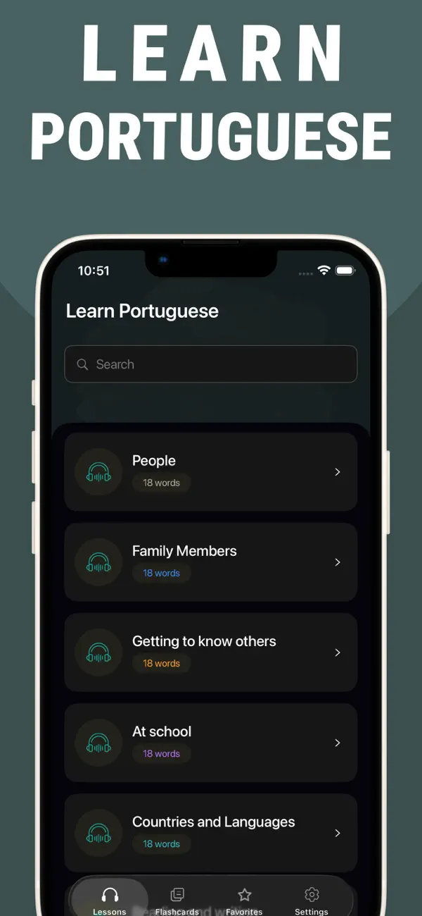 Screenshot #1 pour Learn Portuguese - Lentil
