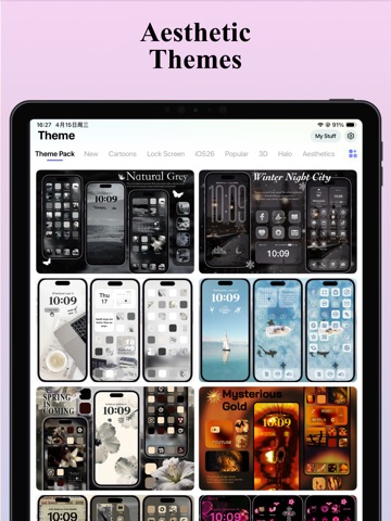 My Themes: Wallpaper & Widget iPad screenshot