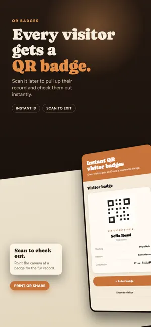 Reception | Visitor Register screenshot 3