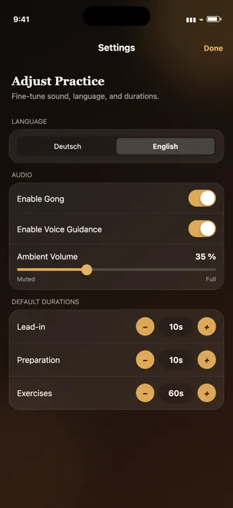 Qi Gong Meditation Timer screenshot 4