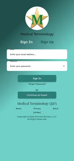 Medical Terminology App screenshot 1