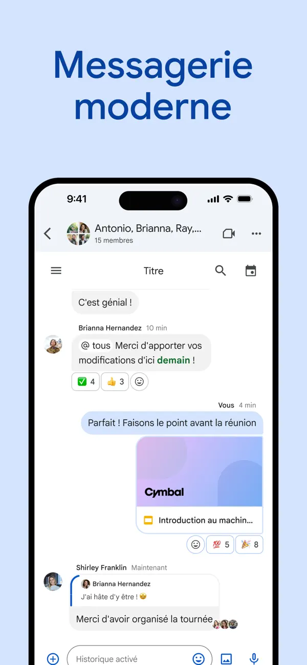 Screenshot #1 pour Google Chat
