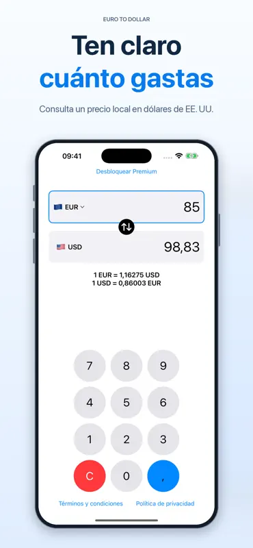 Euros a Dólares screenshot 1 of 4