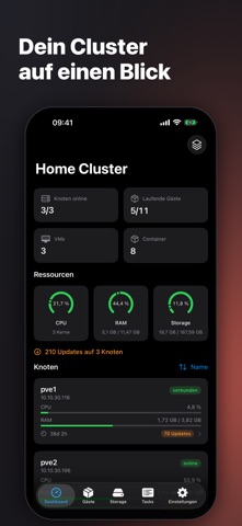 PVE Admin iPhone screenshot 1