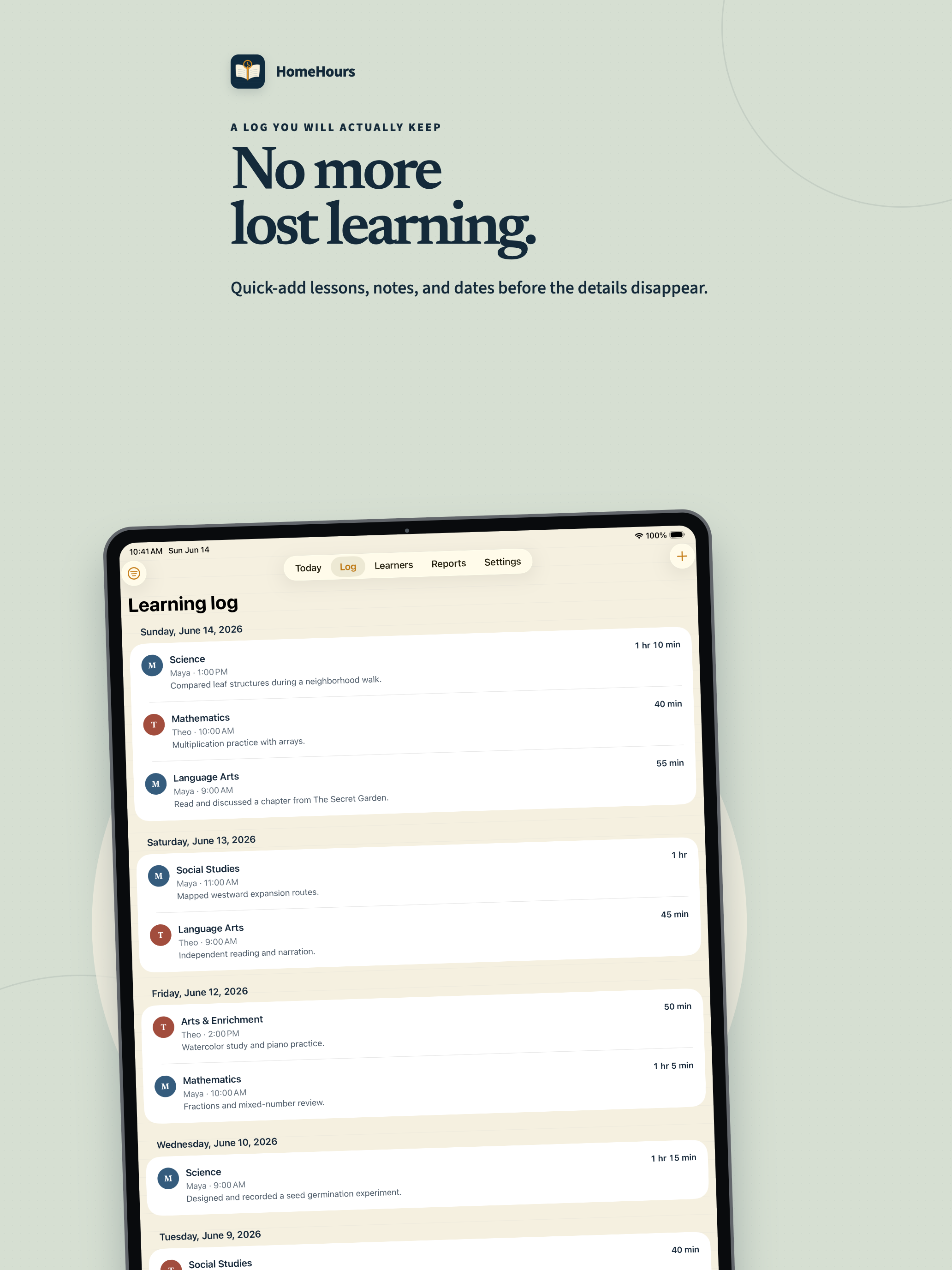 HomeHours: Homeschool Log screenshot 9
