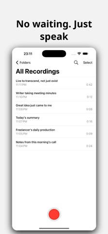 Voice Notes - Transcribe Screenshot 1 of 3