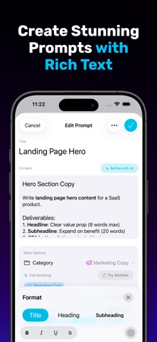 Prompting Deck iPhone screenshot