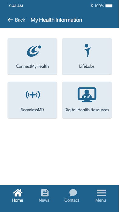 BBN OHT Health Navigator Screenshot