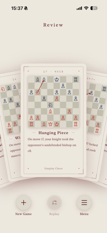 Simplay Chess: Review & Grow Screenshot 4 of 6