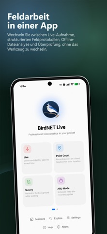 BirdNET Live iPhone screenshot 1