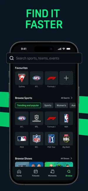 Kayo Sports iPhone screenshot 6