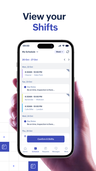 Screenshot #1 pour Zoho Shifts