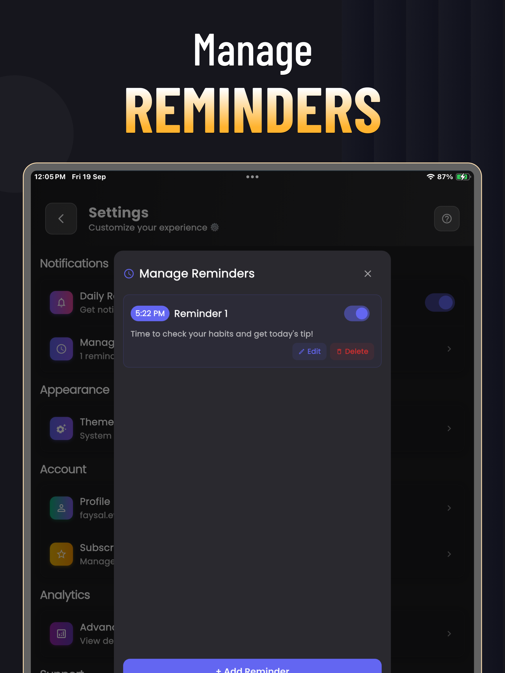 DailyHabitz screenshot 20